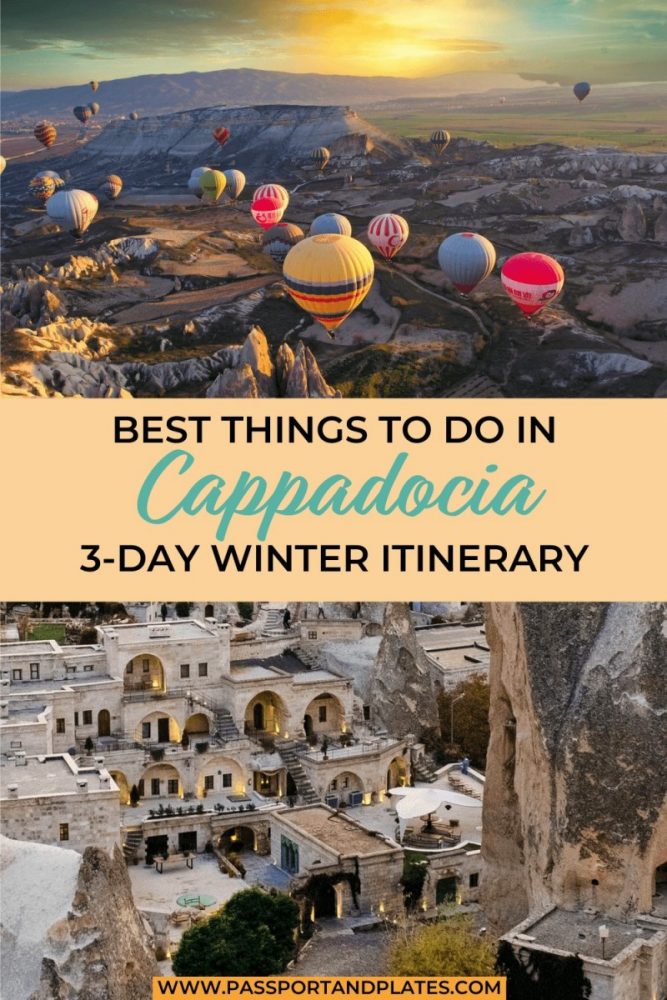 Considering visiting Cappadocia during the winter? You definitely should! Click to read the best things to do in Cappadocia in this perfect 3 days in Cappadocia itinerary! | Winter in Cappadocia | Things to do in Cappadocia in Winter | Cappadocia Winter Travel | Turkey Travel | Attractions in Cappadocia | What to see in Cappadocia | Fun things to do in Cappadocia | Hotels in Cappadocia | What to do in Cappadocia | Where to stay in Cappadocia | Places to Visit in Cappadocia | Turkey Travel