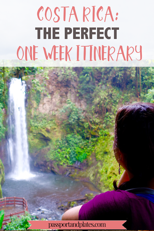 Planning a week long trip to Costa Rica? Look no further - this is the perfect one week costa rica itinerary that includes adventure, beaches, and wildlife. Click to read and start planning your trip! | https://passportandplates.com