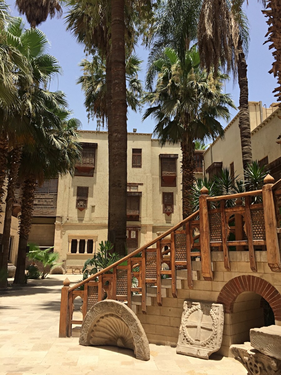 Courtyard of The Coptic Museum in Coptic Cairo, Egypt - A unique thing to do in Cairo!